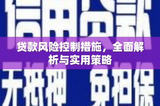 磁县贷款风险控制措施，全面解析与实用策略