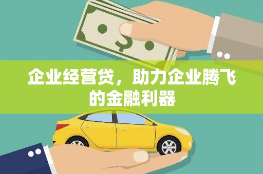 磁县企业经营贷，助力企业腾飞的金融利器