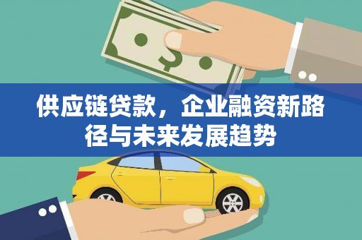 磁县供应链贷款，企业融资新路径与未来发展趋势