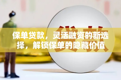 磁县保单贷款，灵活融资的新选择，解锁保单的隐藏价值