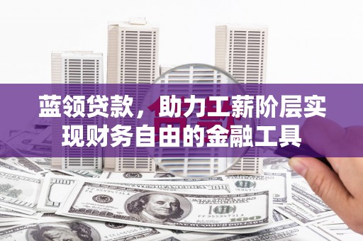 磁县蓝领贷款，助力工薪阶层实现财务自由的金融工具
