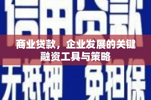磁县商业贷款，企业发展的关键融资工具与策略
