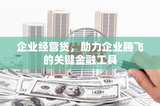 磁县企业经营贷，助力企业腾飞的关键金融工具
