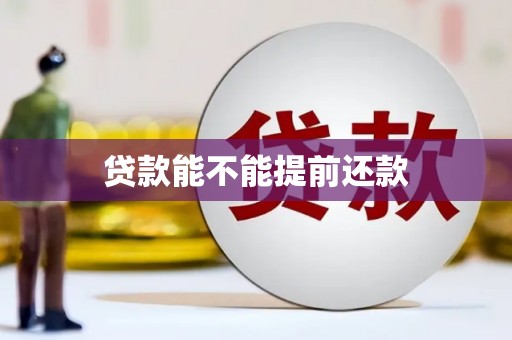 磁县贷款能不能提前还款