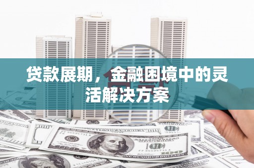 磁县贷款展期，金融困境中的灵活解决方案
