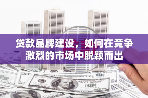 磁县贷款品牌建设，如何在竞争激烈的市场中脱颖而出