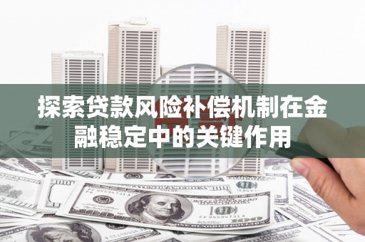 磁县探索贷款风险补偿机制在金融稳定中的关键作用