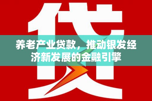 磁县养老产业贷款，推动银发经济新发展的金融引擎