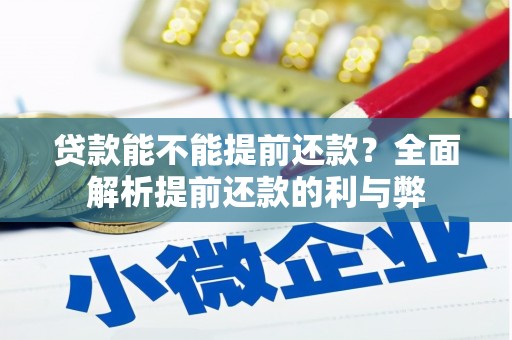 磁县贷款能不能提前还款？全面解析提前还款的利与弊