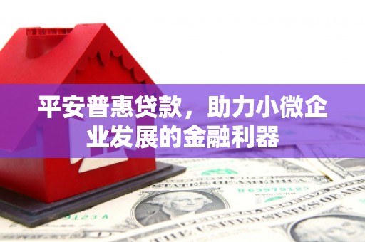 磁县平安普惠贷款，助力小微企业发展的金融利器