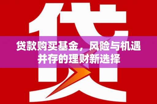 磁县贷款购买基金，风险与机遇并存的理财新选择