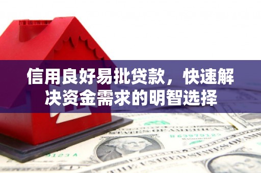 磁县信用良好易批贷款，快速解决资金需求的明智选择