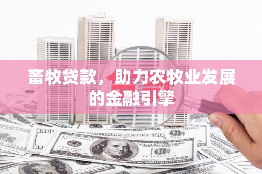 磁县畜牧贷款，助力农牧业发展的金融引擎