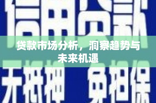 磁县贷款市场分析，洞察趋势与未来机遇