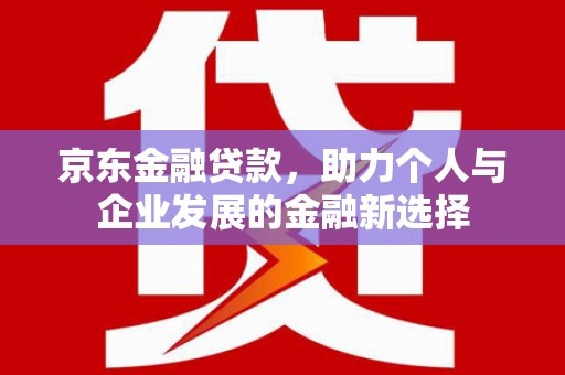 磁县京东金融贷款，助力个人与企业发展的金融新选择