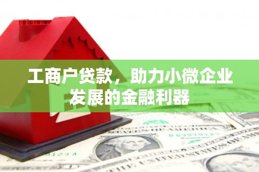 磁县工商户贷款，助力小微企业发展的金融利器