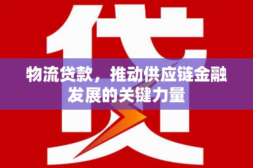 磁县物流贷款，推动供应链金融发展的关键力量