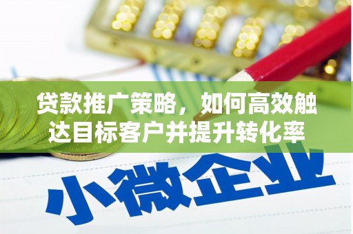 磁县贷款推广策略，如何高效触达目标客户并提升转化率