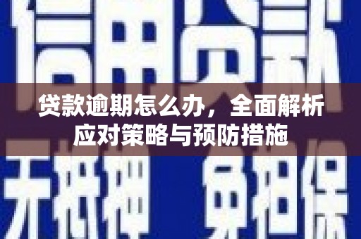 磁县贷款逾期怎么办，全面解析应对策略与预防措施