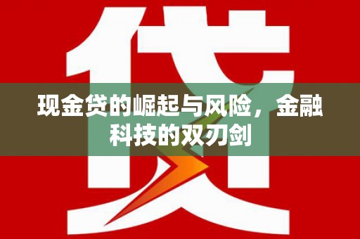 磁县现金贷的崛起与风险，金融科技的双刃剑