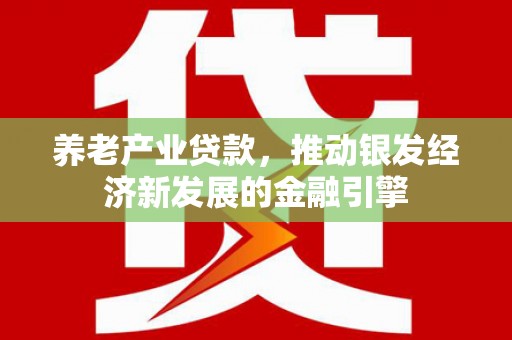 磁县养老产业贷款，推动银发经济新发展的金融引擎