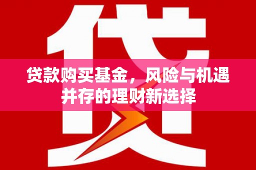 磁县贷款购买基金，风险与机遇并存的理财新选择