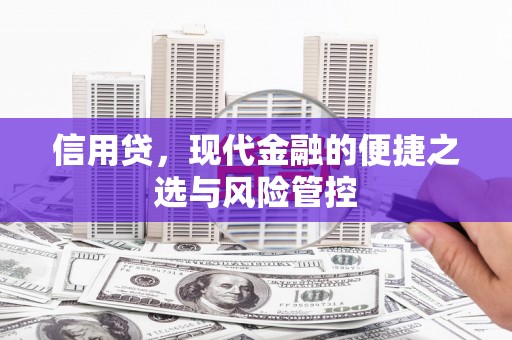 磁县信用贷，现代金融的便捷之选与风险管控