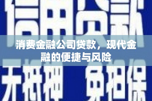 磁县消费金融公司贷款，现代金融的便捷与风险