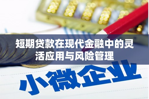 磁县短期贷款在现代金融中的灵活应用与风险管理