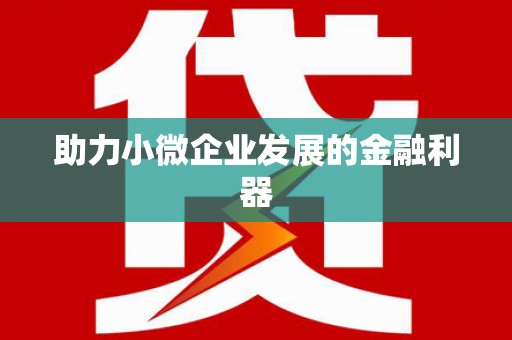 磁县助力小微企业发展的金融利器